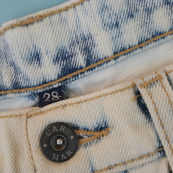 Carmar high waisted tie dye distressed boho shorts - Picture 4 of 5